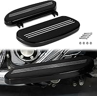 Vista 14 de Estribo de piso para pasajeros de motocicleta Streamliner con kit de soporte y montaje compatible con Harley Touring, Road Glide, Street Glide, Road