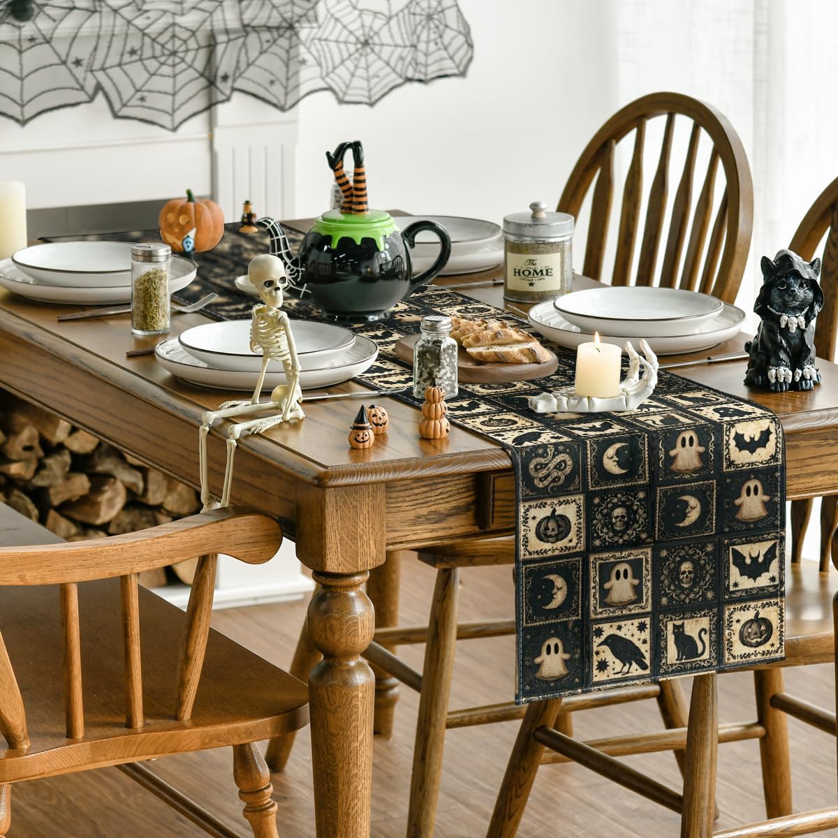 Artoid Mode 210 GSM Halloween Table Runner Home Party Decor 13x72 Inch