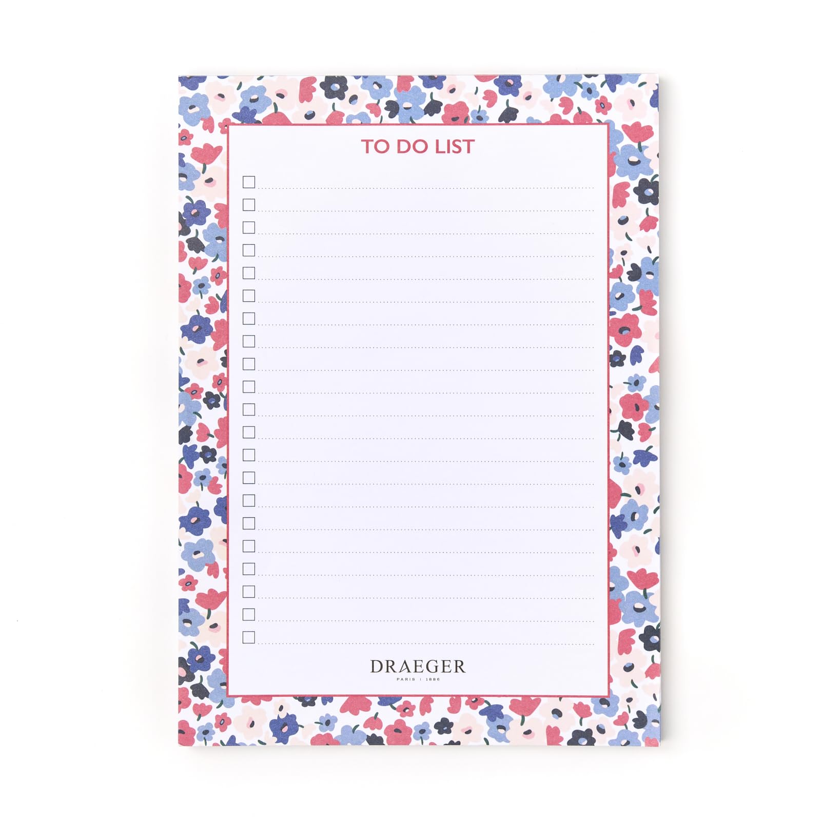 DRAEGER PARIS 1886 - Stationery 15x21cm - To Do A5 Floral - 2026 - FSC Paper