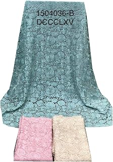 VIRGINIA TEXTILE EMBROIDERY FABRIC (CHEMICAL CUT LACE EMBRODIERY UNSTITCHED FABRIC FOR WOMEN, SIZE: 52 INCHES, LENGTH: 1, ... Price In India