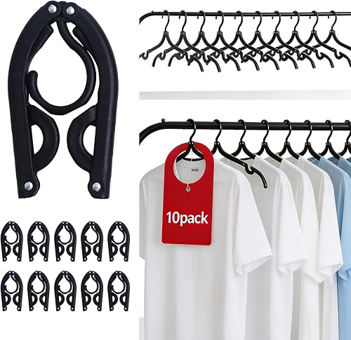 10Pcs Travel Hangers for Cruise Foldable Hangers