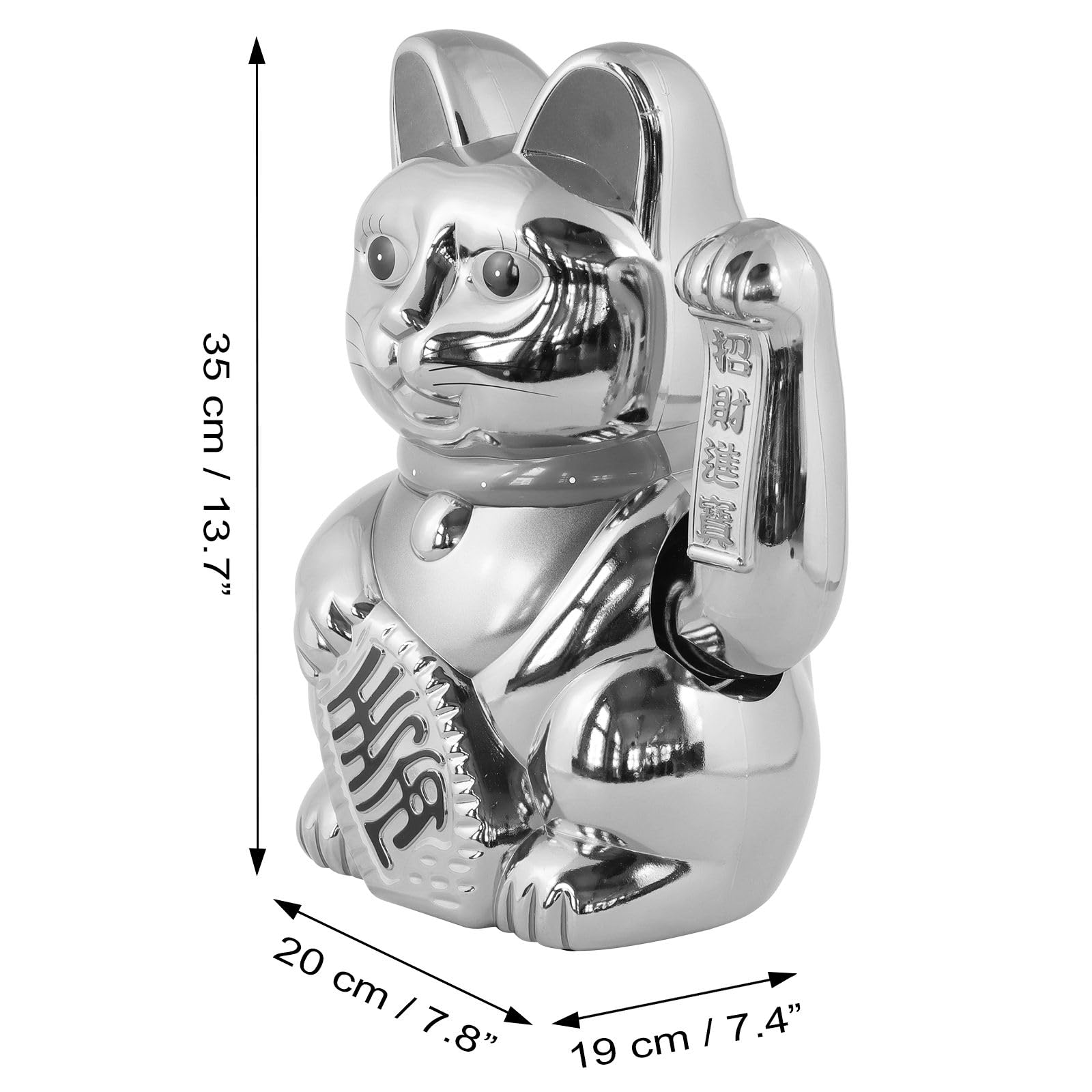 Freak Scene Agitando Gato Chino - Maneki Neko - 35 cm - Oro