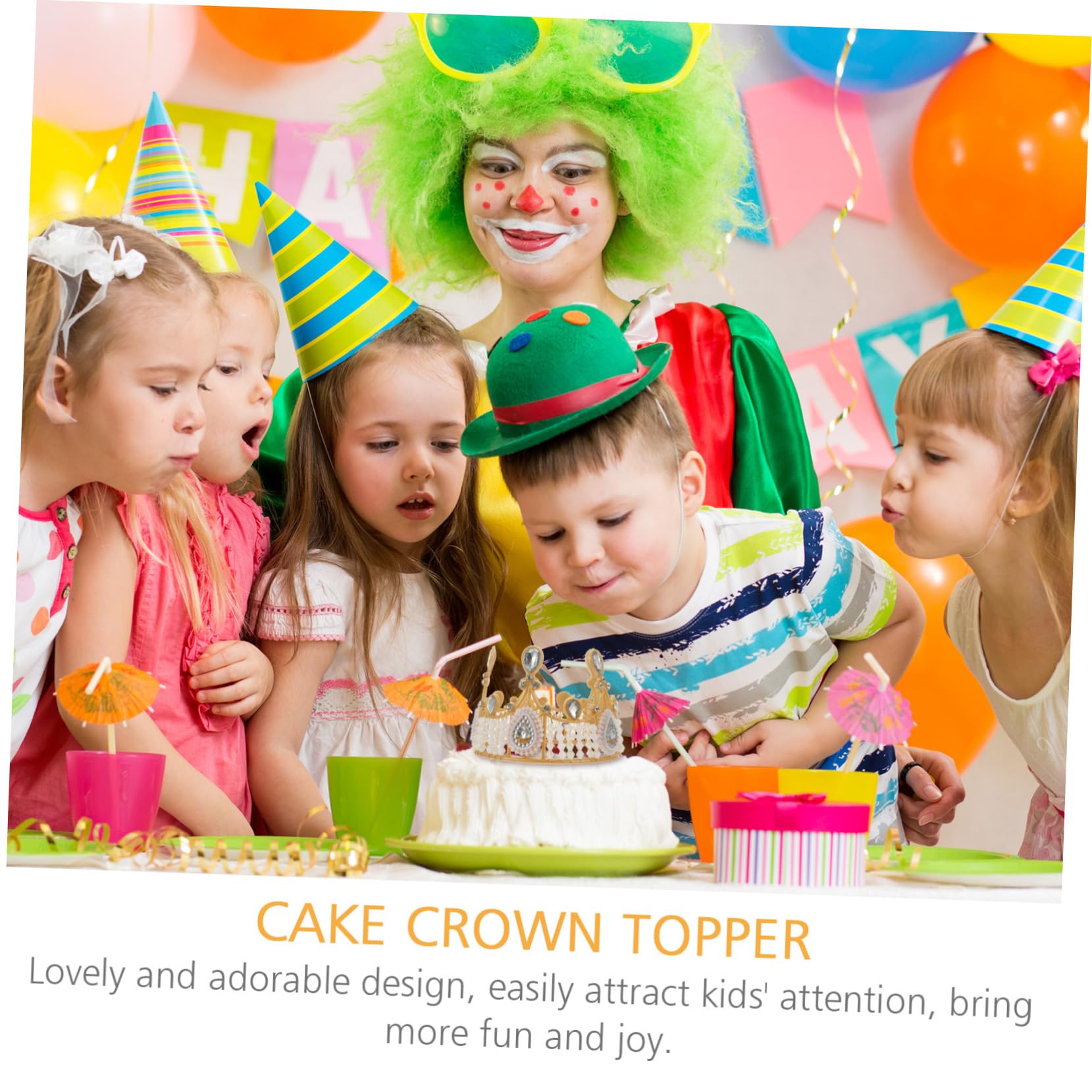TOYANDONA 6pezzi Decorazione Torta Acrilico Con Strass Per Compleanni e Shower Topper Per Torte Eleganti e Festive Accessorio Per Festeggiamenti Con Atmosfera Romantica