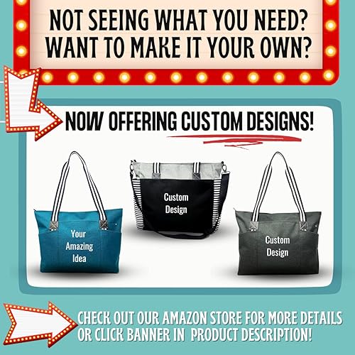 Miniatura 8 de Brooke & Jess Designs Teacher Tote Bag for Work - Teacher Handbag Gifts for Women, Teacher Bag Best Teacher Appreciation Gift