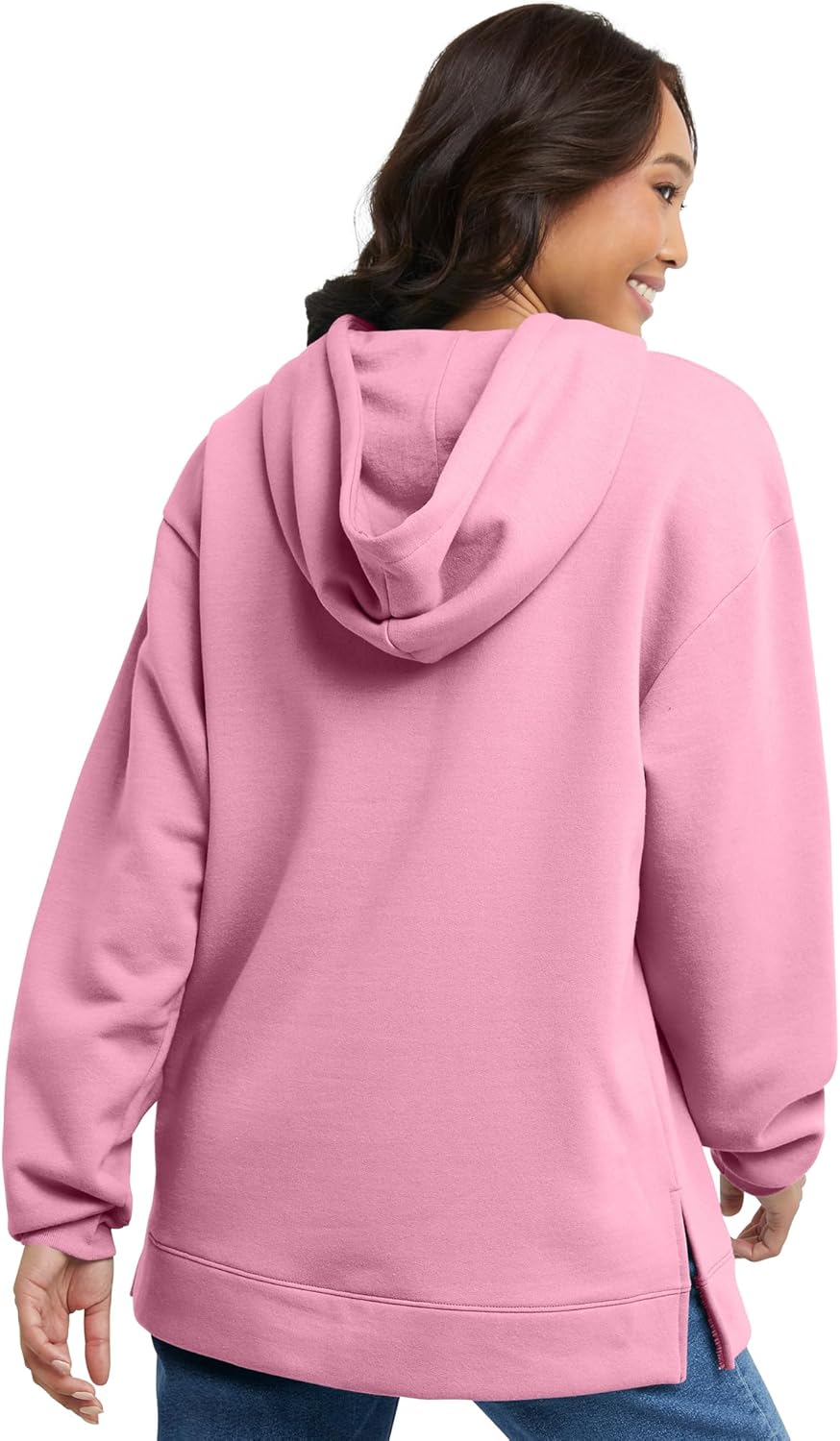 Hanes womens Ecosmart Fleece Hoodie, Midweight Sweatshirt for Women, Kanga Pocket - Image 2