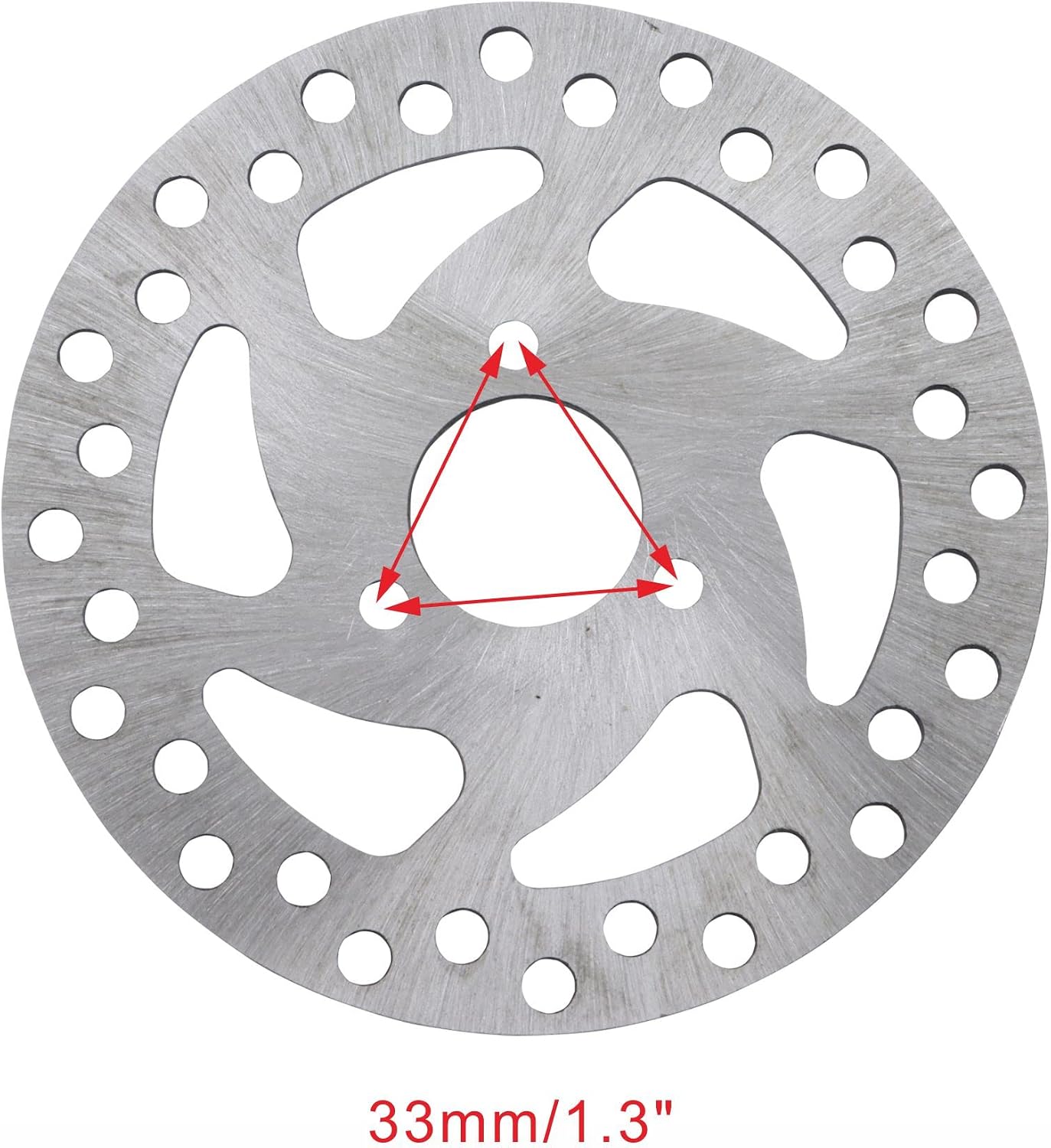 WOOSTAR 119mm Disc Brake Plate Replacement for 2 Stroke 47cc 49cc Pocket Bike