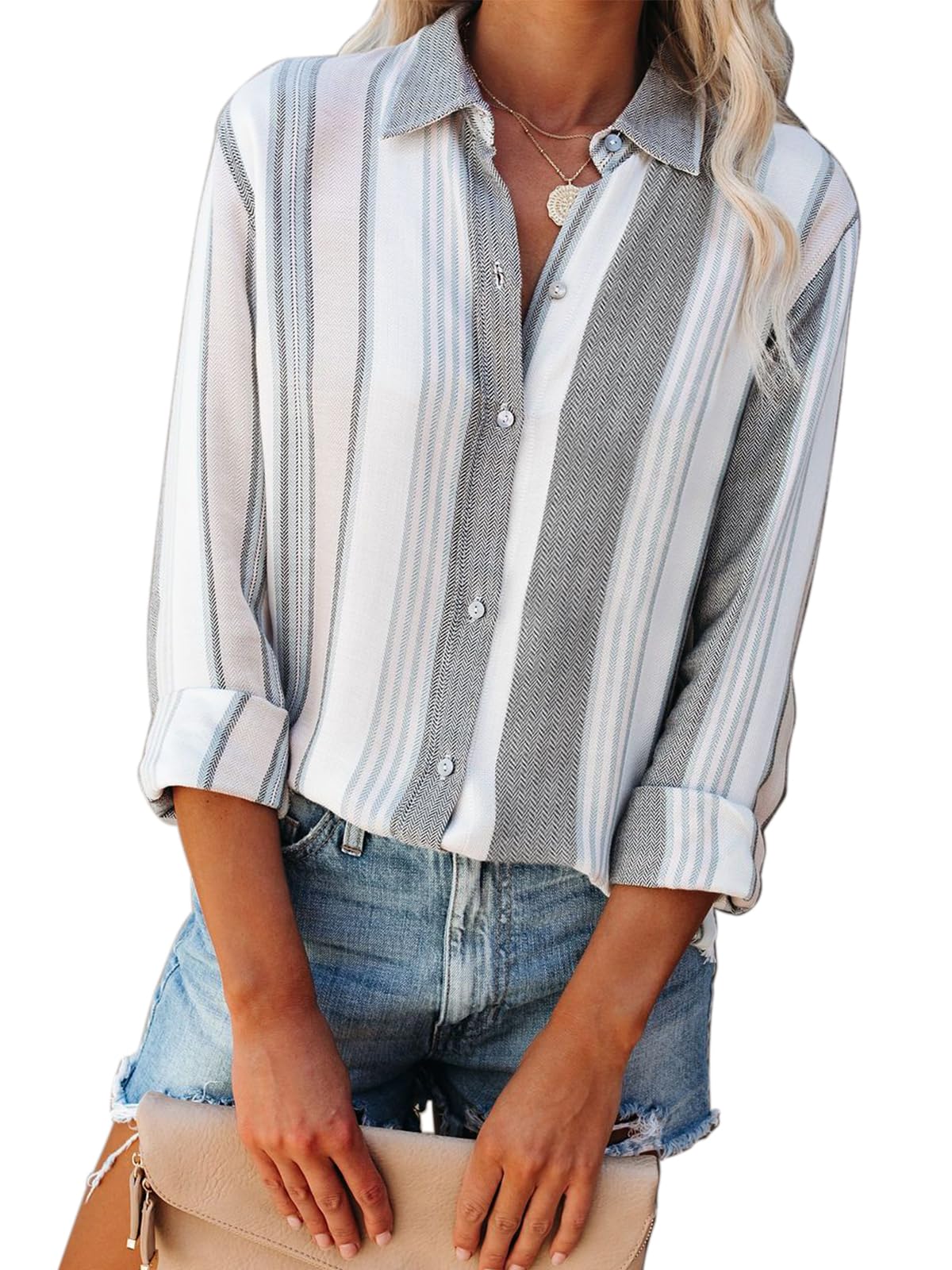 Aoudery Striped Blouse