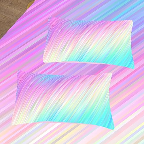 Miniatura 4 de Bodhi Juego de edredón rosa tamaño matrimonial, juego de edredón para niñas, juego de ropa de cama de teñido anudado para niños, juegos de ropa de