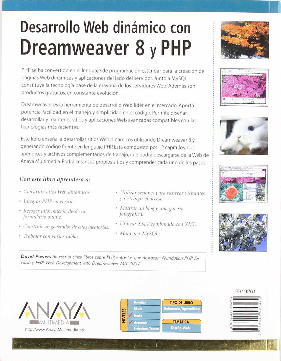 Desarrollo Web dinámico con Dreamweaver 8 y PHP (Diseño Y Creatividad)
