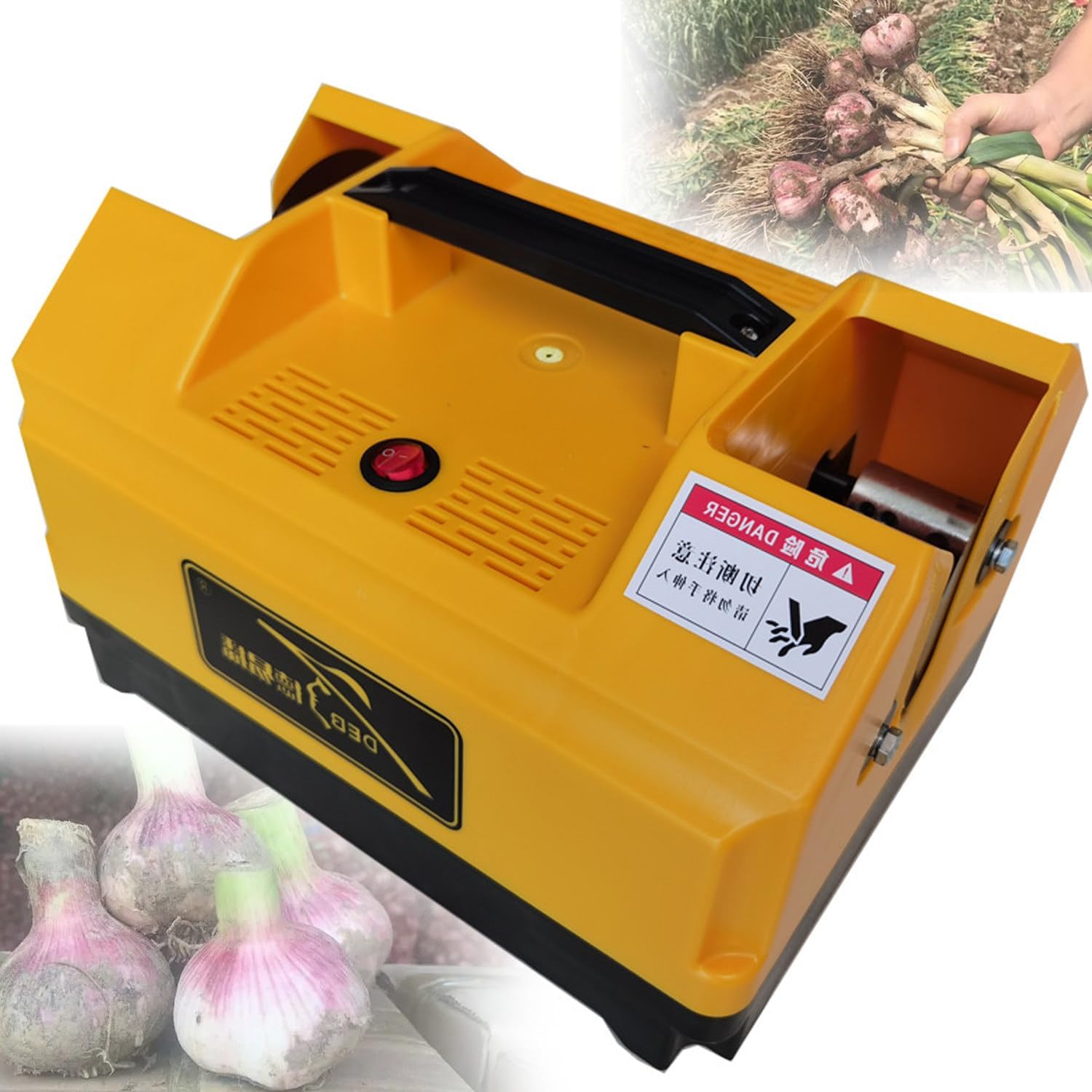 Double Head Garlic Top Tails Remover Machine,Electric Garlic Root Cutter, Green Onions Beard Cutter, Efficient Cutting, Beard Trimmer,for Garlic/Onions