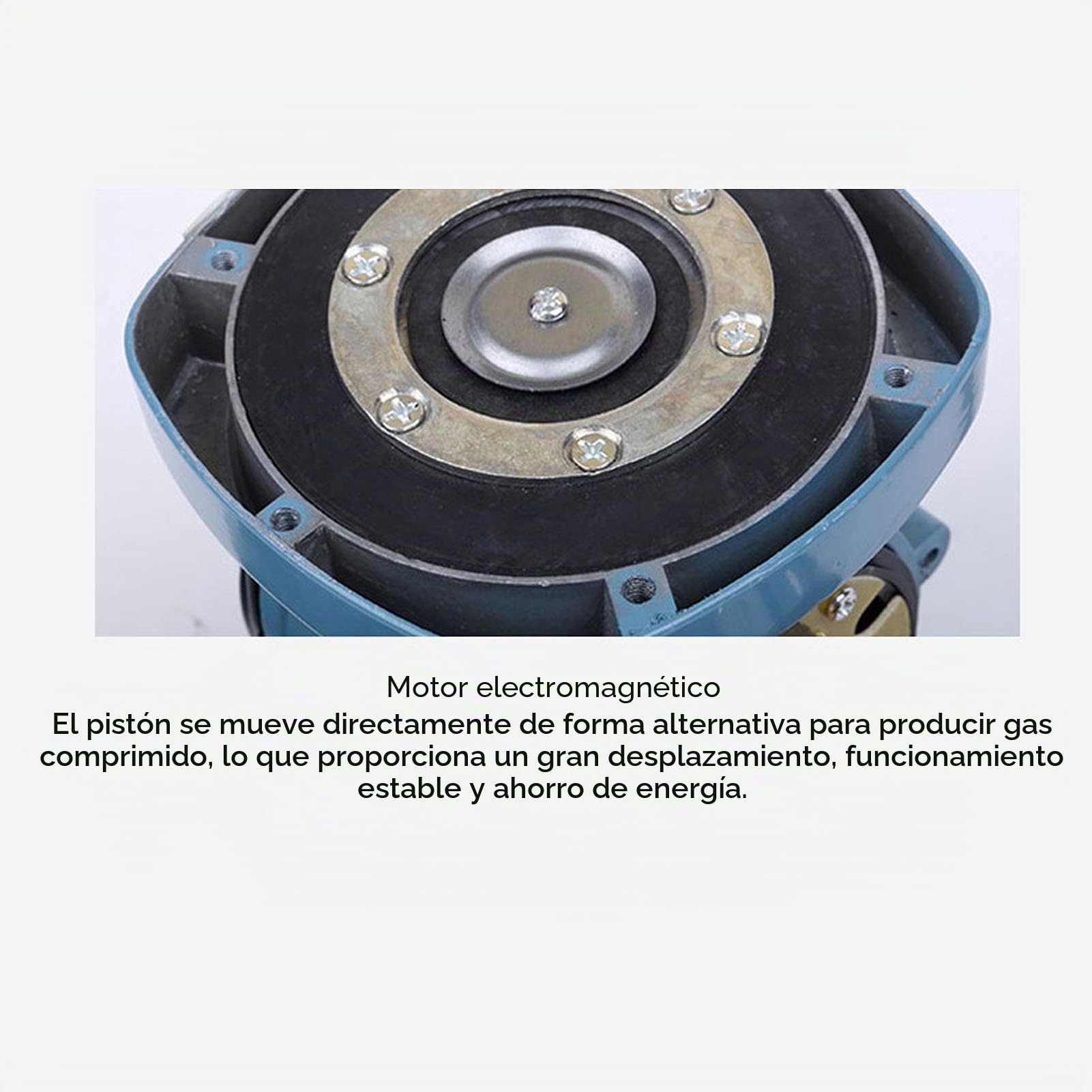 Bomba de Aire para Acuario 12V, Motor CC 18W Caudal 38L/min, Aireador Sin Aceite para Estanques, Oxigenador con Carcasa de Aleación de Aluminio, Uso Estable