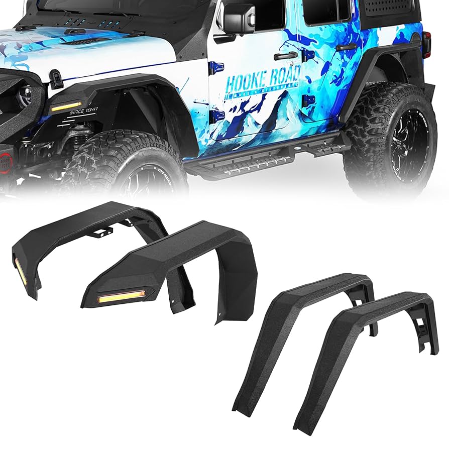 Amazon.co.jp: Hooke Road Wrangler JL フロント&リア フラット