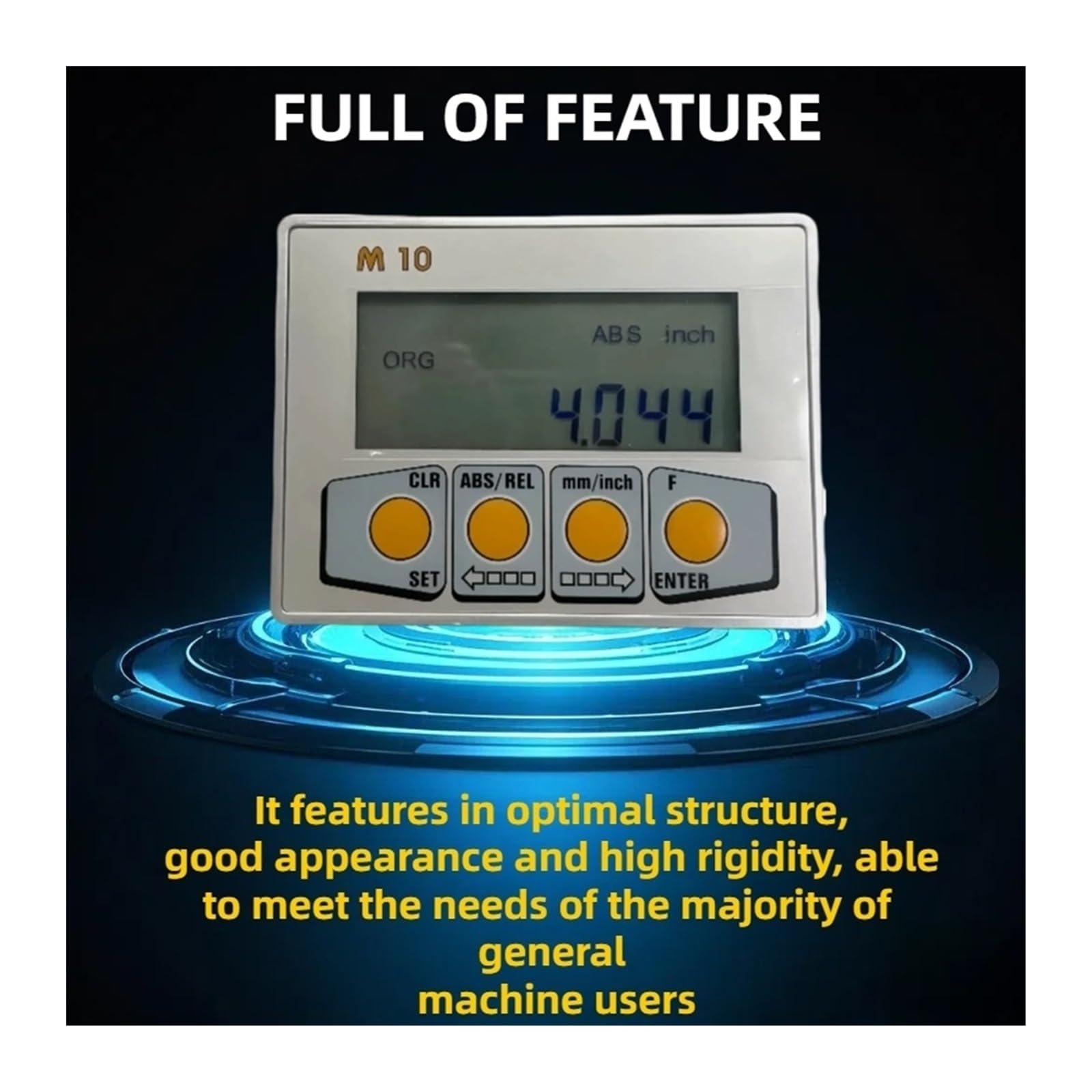 Escalas de codificador lineal, Regla De Rejilla Magnética LCD DRO Set Pantalla Lectura Digital M10 Sensor Visualización Codificador Lineal(M10-7000mm)