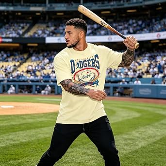 Men's Baseball Shirts Baseball Graphic Short Sleeve T Shirt Baseball Team Tee Top