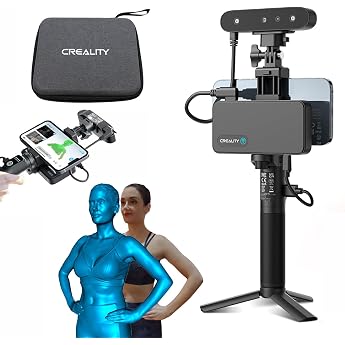 Creality CR Scan Ferret Pro 3D Scanner 0.1 mm Accuracy Anti-Shake Tracking Portable Handheld 3D Scanner WiFi6 for iOS/Android Phone PC Win 10/11 24-bit Full Colour Scanning