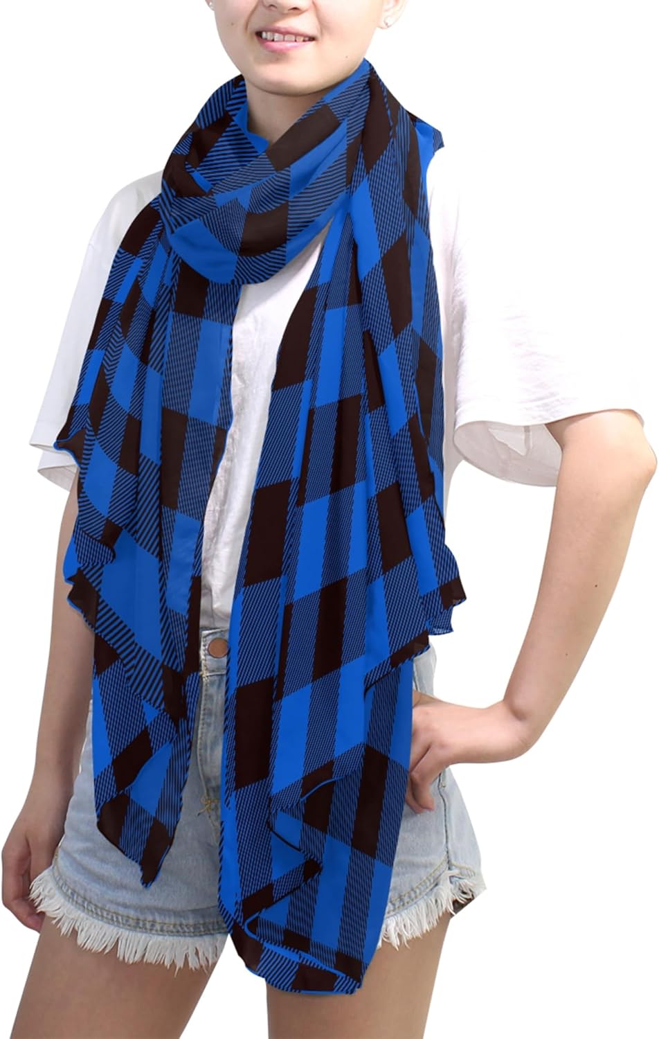 KLL Silk Scarf for Women Fashion Polyester Lightweight Soft Wrap Shawl Scarves Holiday Gifts Evil Eye Magic Occult - Image 4