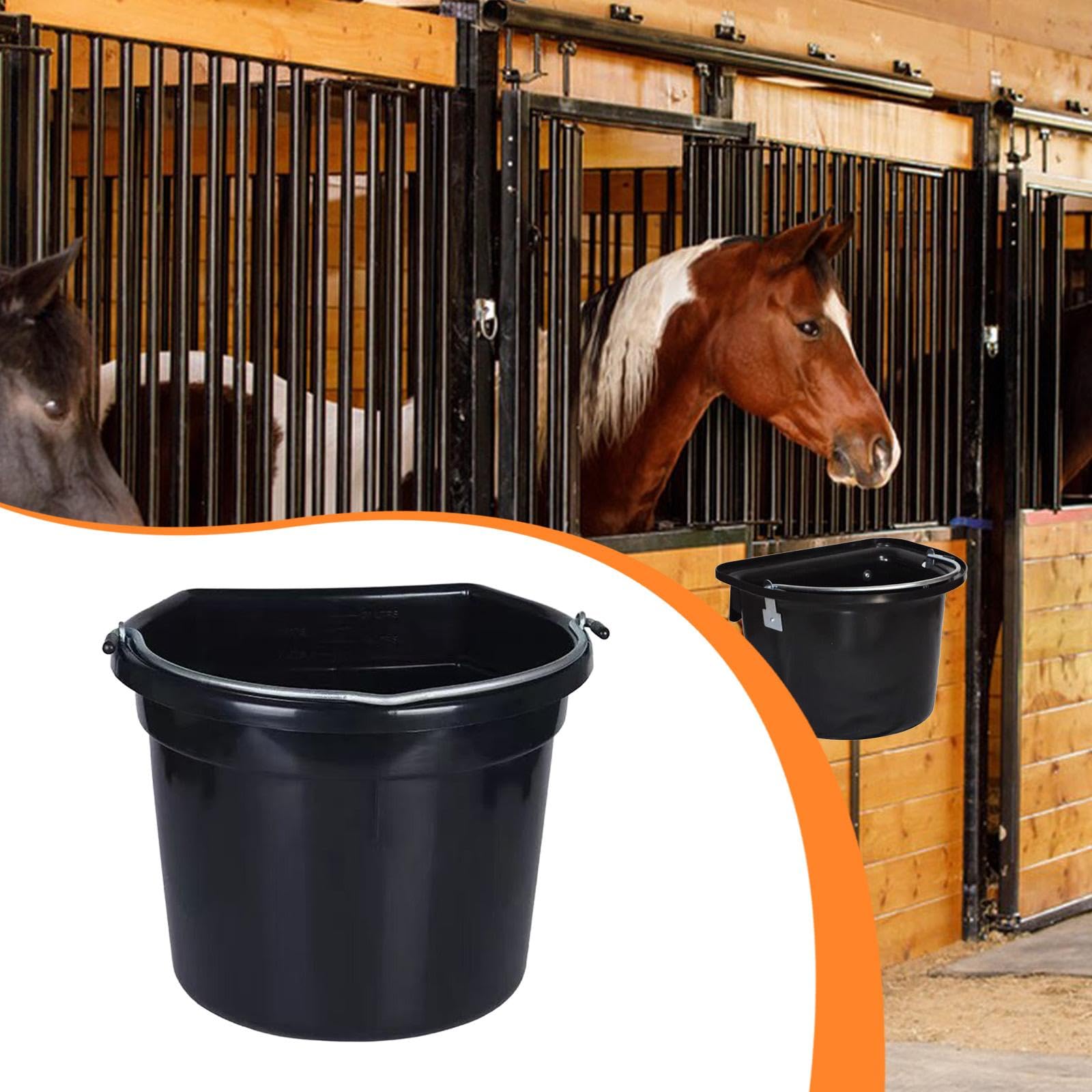 Cubo de Agua para Caballos, Fácil de, Suministros de Alimentación, Comedero para Granja O