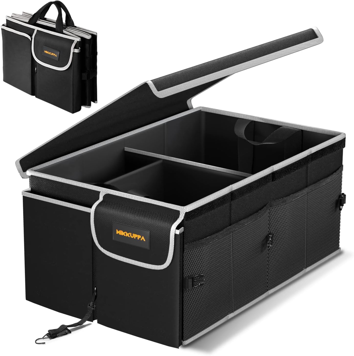 MIKKUPPA Car Trunk Organizer Collapsible Trunk Organizer