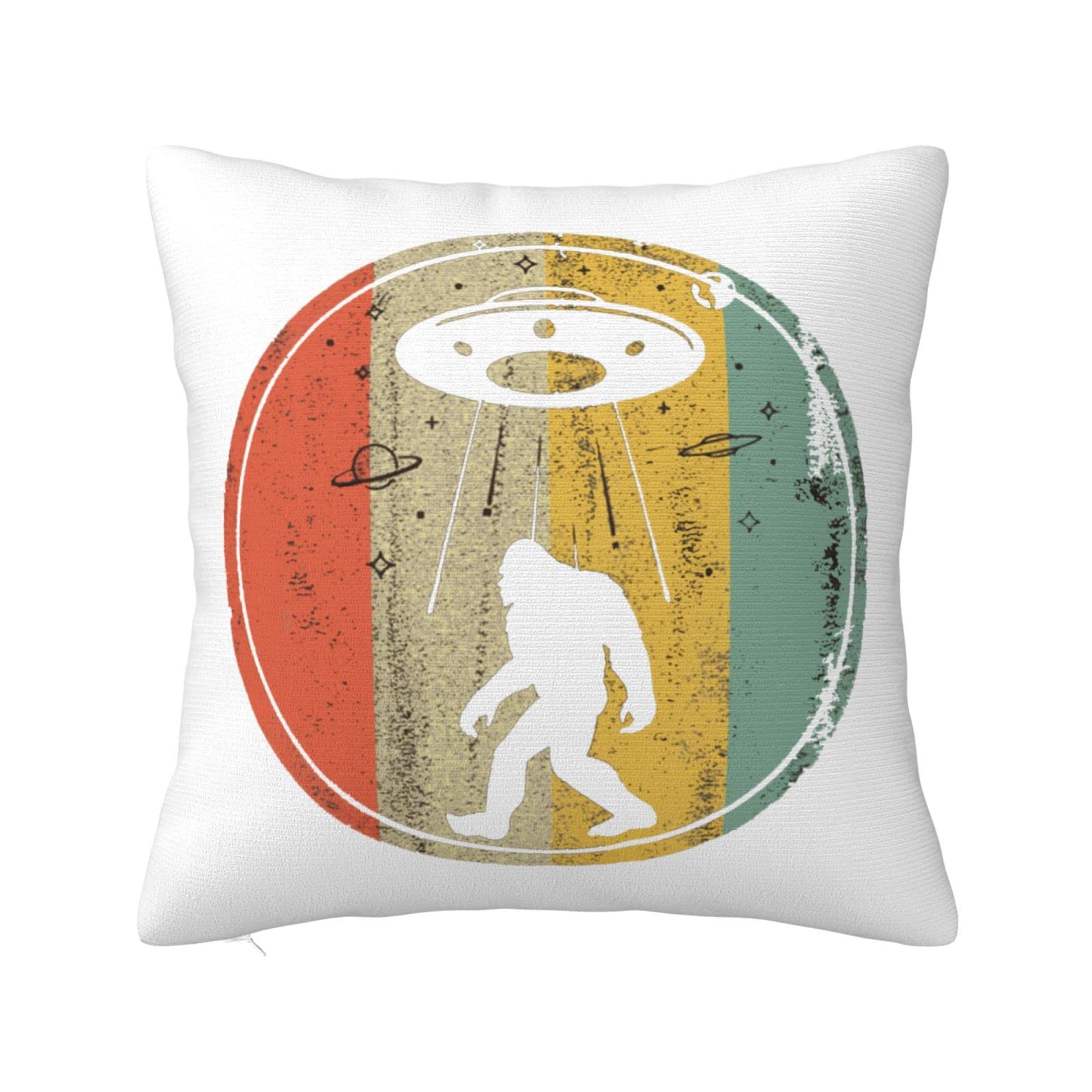 Bigfoot Sasquatch Square Throw Pillow Cover Double Sided Plush Decorative Cushion Cover 12-26ins