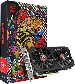 PLACA DE VIDEO AMD RADEON RX 6600 8GB GDDR6 128 BITS GRAFFITI SERIES – PJRX6600GR68GBGS PCYES, Cor: Preto