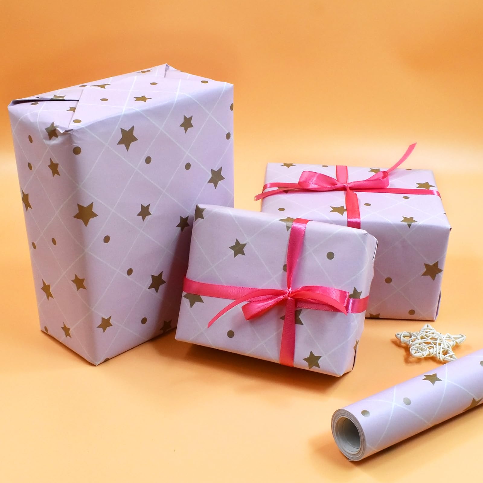 Papel De Regalo Cumpleaños 50 Años - Estilo Elegante Con Lámina Metálica (10m)