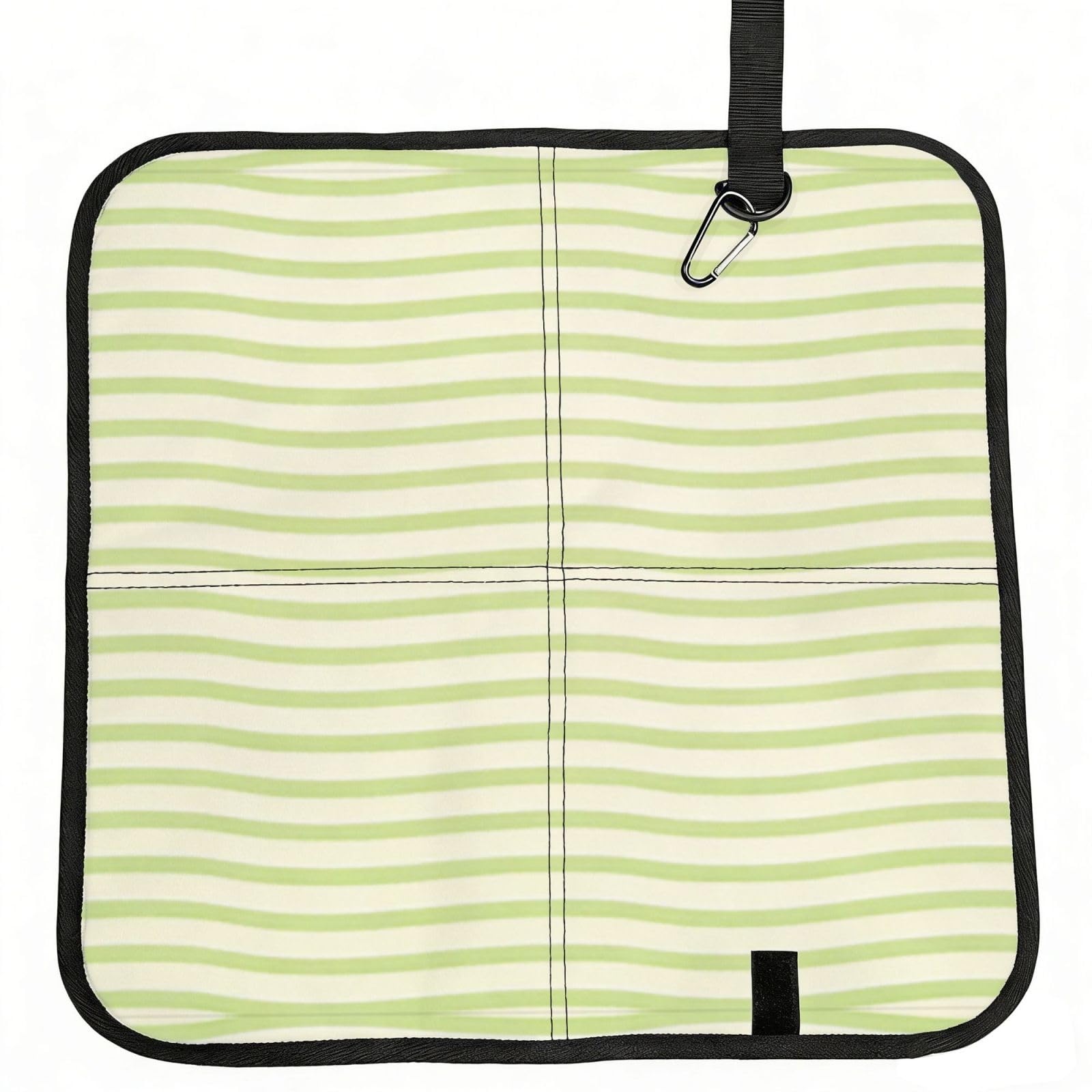 DUYIOKH Lime Wave Print Foldable Portable Seat Cushion for World Cup Games, Camping and Outdoor Activities