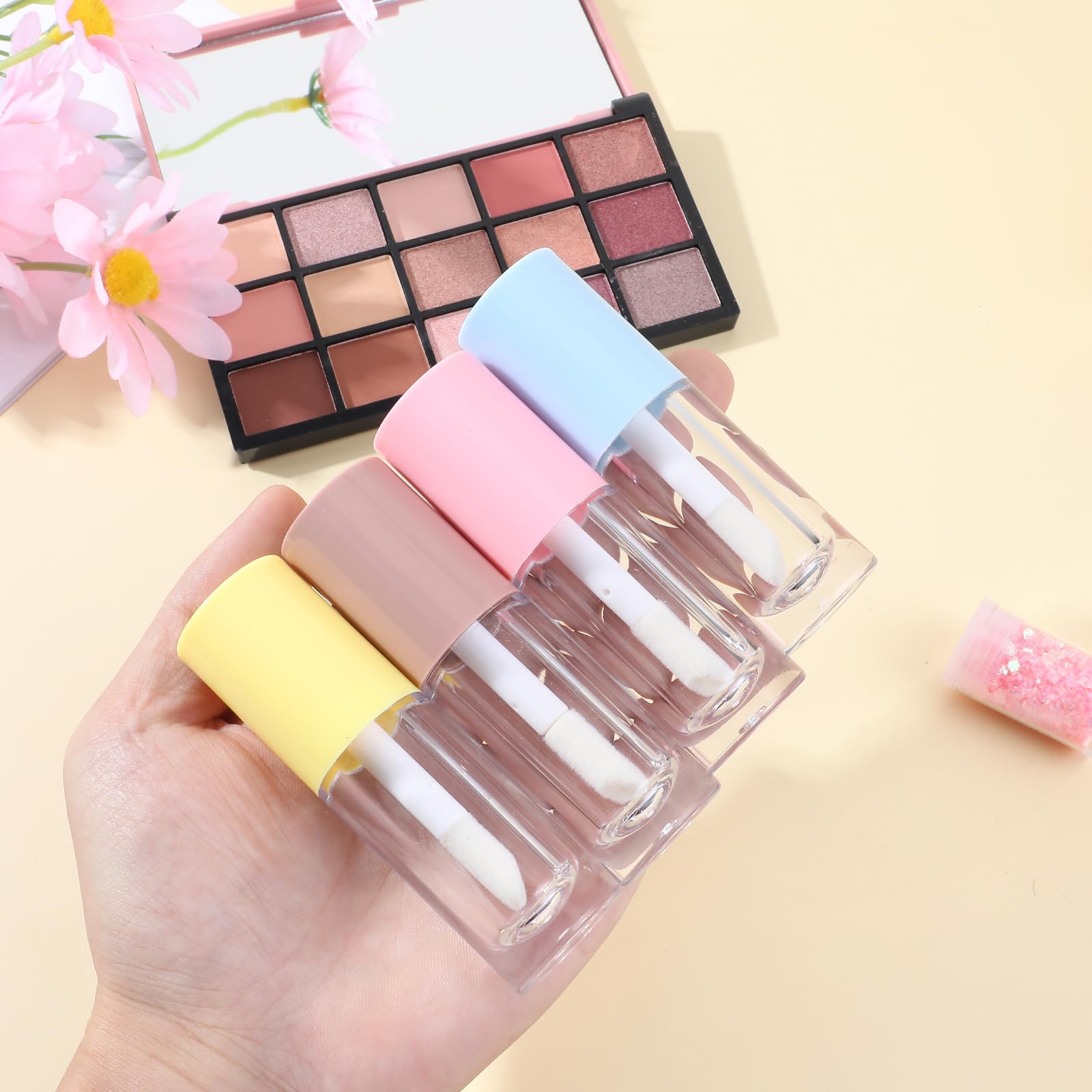 Heldere lipglossbasis | Gezonde lipglossbasis | 50ml heldere lipgloss basis voor doe-het-zelf lipgloss maken kit, gehydrateerde, gehydrateerde lippen veilig voor gevoelige huid Decorhome