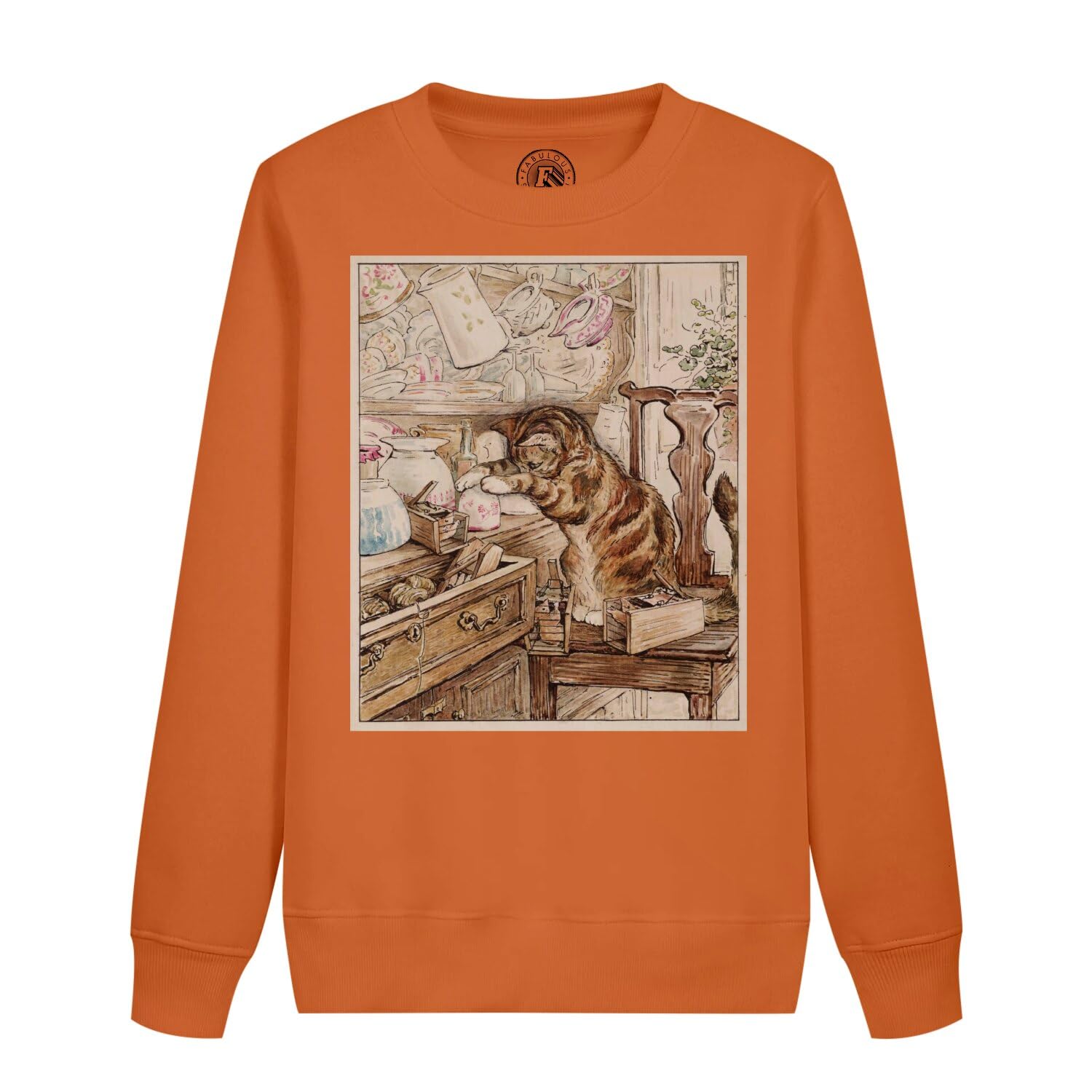 Sweatshirt enfant chatons tiroir illustration pull confortable anti-irritation - 4