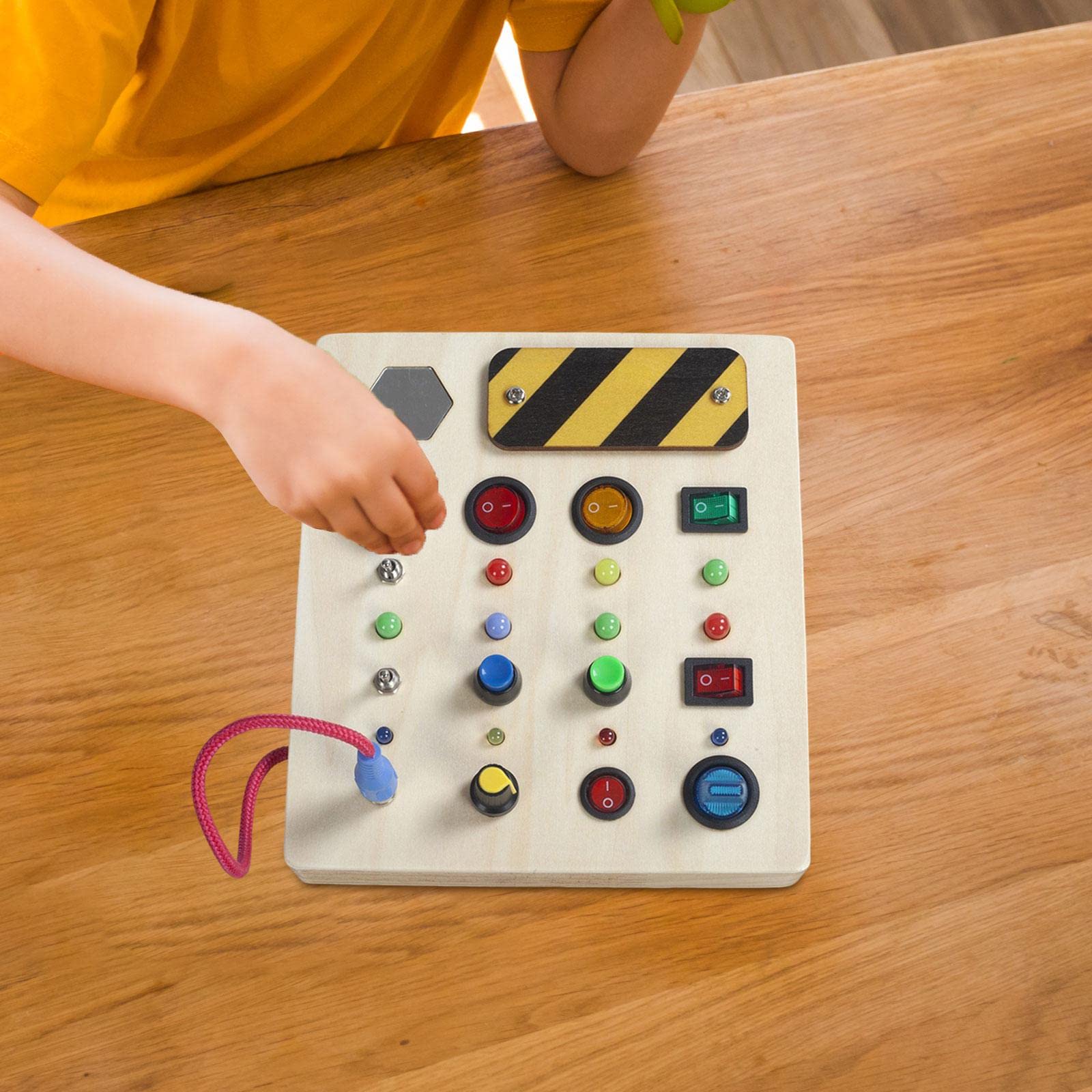 Tablero de Actividades de Madera, Juguete de Desarrollo, Juguete para Niños de 1 a 4 años.