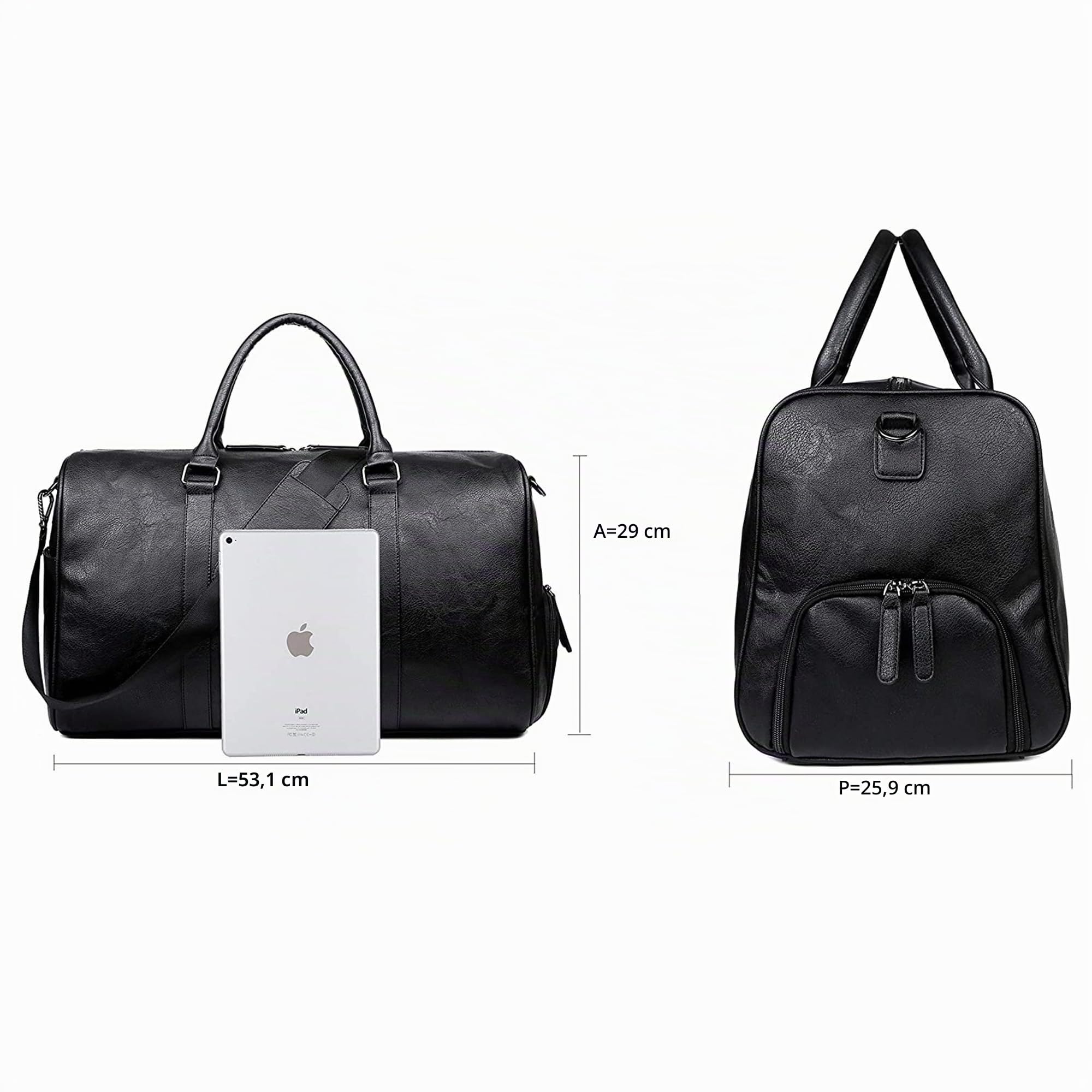 Borsa da Viaggio da Uomo 20 L 39L 40L 41L 42L Porsone da Viaggio pelle Borsa da Weekend Borsa Impermeabile Uomo Borsa Palestra Sportiva Per Viaggio Vacanza Palestra Sport
