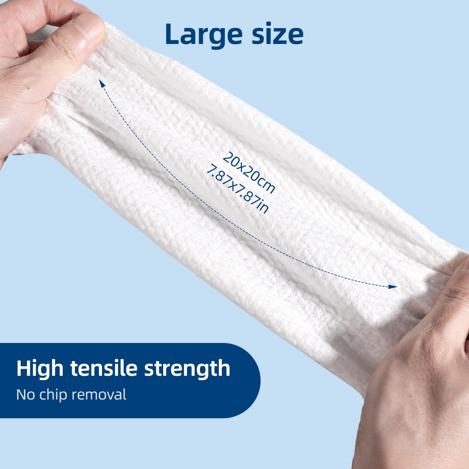 Asciugamani Monouso Cotone, 200 Salviette Struccanti, Asciugamani usa e getta, per Pelli Sensibili, Salviette per Bambini, Cura Della Pelle, Struccanti
