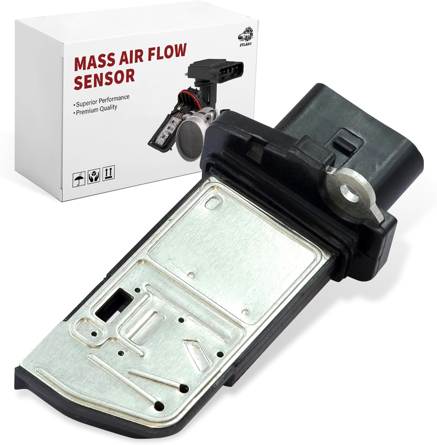 Mass Air Flow Sensor Meter MAF Sensor Fits for/A3 2008-2013 TT Compatible with/VW Passat 2008-2010, Tiguan 2009-2017, CC 2009-2017, EOS 2013-2016 Beetle 2012-2013 06J906461B MAS0350 MAF0052