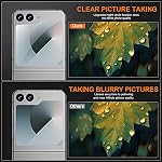 [2Set 4PCS] for Samsung Galaxy Z Flip 6 Screen Protector, 2 Pack Inner Flexible TPU Film+2 Pack Back Tempered Glass Screen Protector with Alignment Tool, Self-Healing, Scratch Resistant