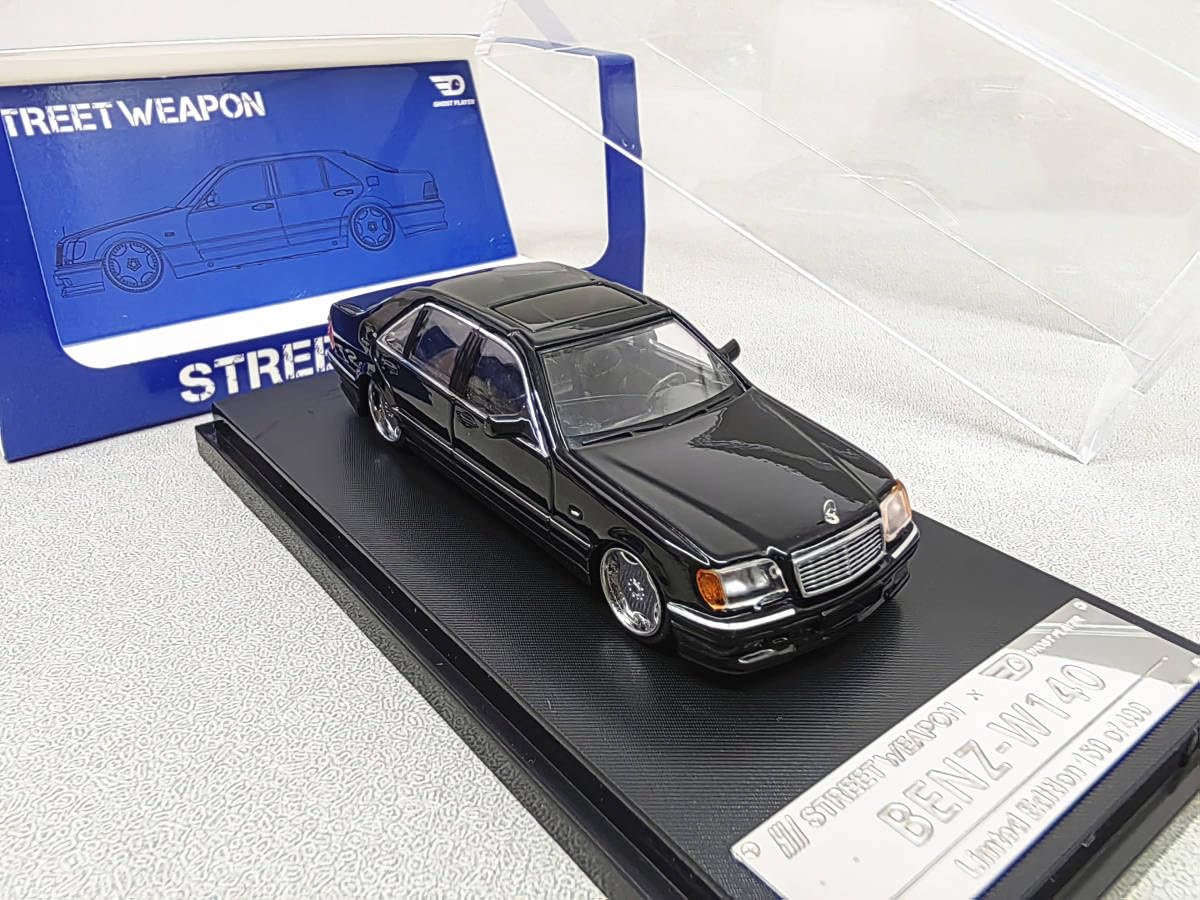 Amazon | Street Weapon 1/64 ベンツ W140 黒 | ミニカー・ダイ