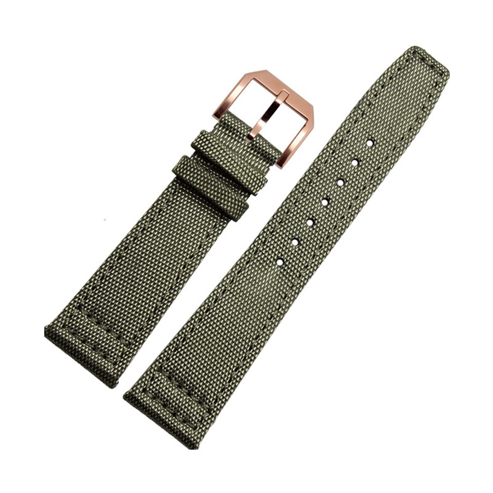 GUMMMY Paski do zegarków IWC Pilot Portugalskie Portofino nylonowe płócienne paski do zegarków, zielone, niebieskie, szare, czarne, paski do zegarków, bransoletki, 20mm, Agat