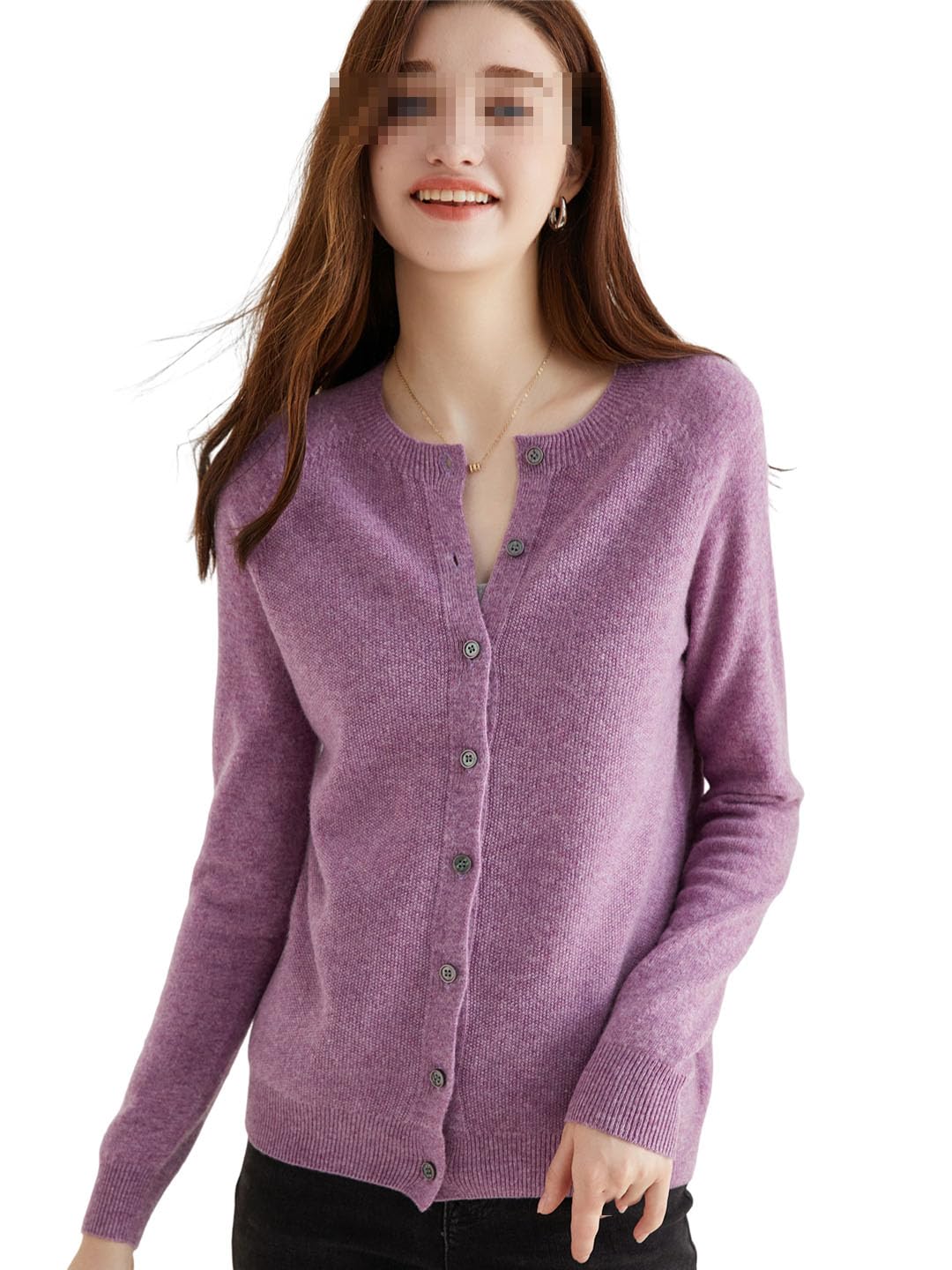 Chaqueta De Punto De Manga Larga para Mujer