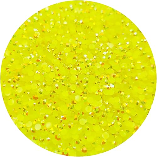 1000 diamantes de imitación de resina de 0.236 pulgadas con parte trasera plana de color AB para botellas, vasos, maquillaje de cara, decoración de