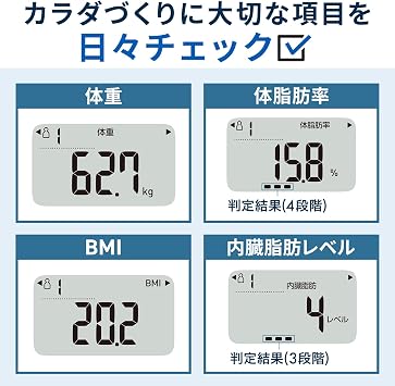 Omron Body Weight Body Composition Meter, Body Scan, White, KRD-103-W Automatic Recognition, Just Step On & Start Measuring A4 Size Compact Design