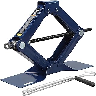 TCE AT10152U Torin Steel Scissor Lift Jack Car Kit, 1.5 Ton (3,000 lb) Capacity, Blue