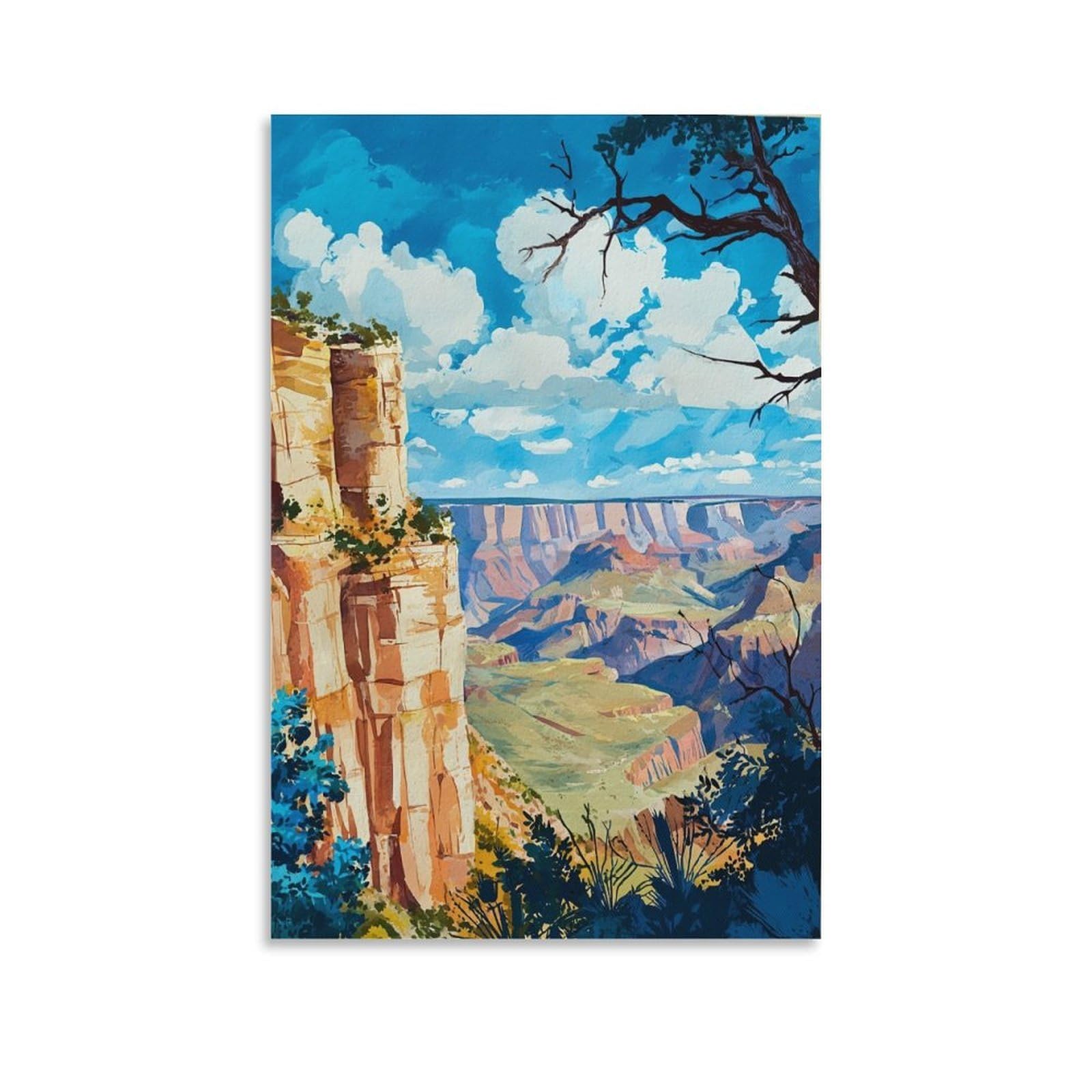 ZBBGGOZ Colorado National Monument Poster 08x12inch(20x30cm) Canvas Wall Posters And Art Picture Print Modern Family Bedroom Decor