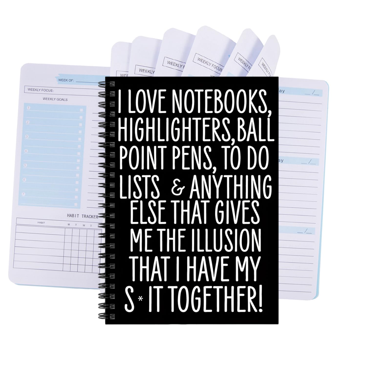 2026 Weekly Monthly Planner with Habit Tracker, A5 Spiral Notebook, Daily To-Do List Journal, 52 Week Organizer with 2 Pages Per Week