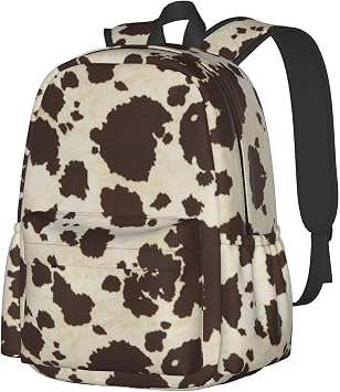 Cow Print Backpack For Women Men Cute Cow Print Sling Backpack Bags Daypack Bags Cow Laptop Backpack Bag