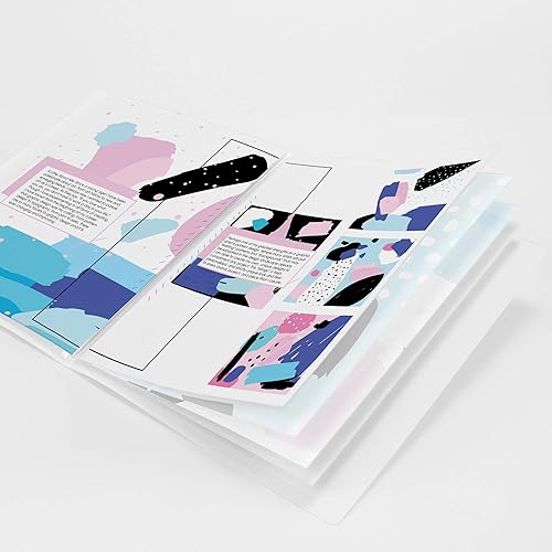 Miniatura 2 de AVERY Libro de presentación clásico, ventana frontal transparente para página de título, 12 páginas antiadherentes, 1 libro blanco (47671) (paquete