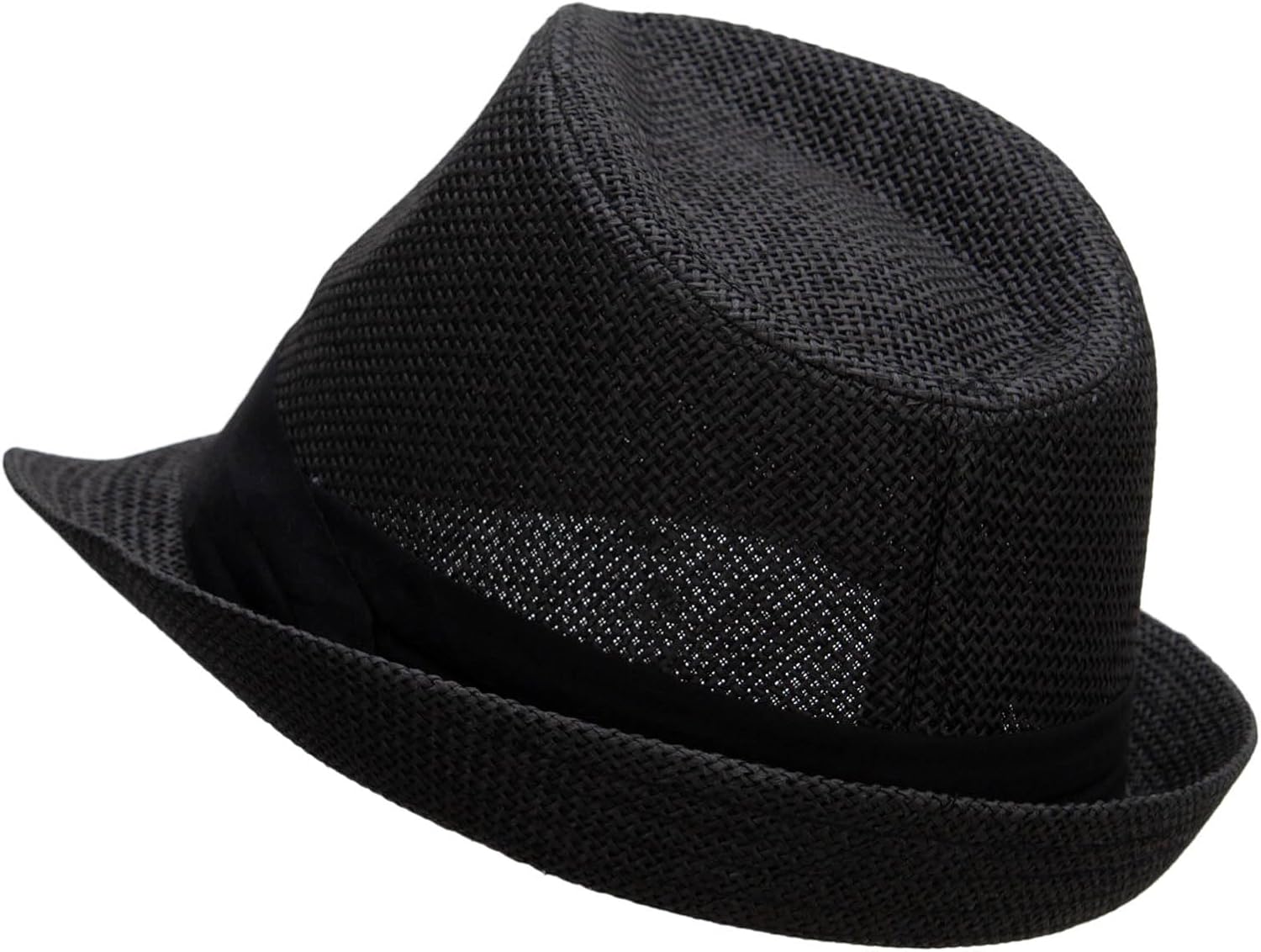 e4Hats.com Big Size Paper Straw Fedora with Triple Pleated Band