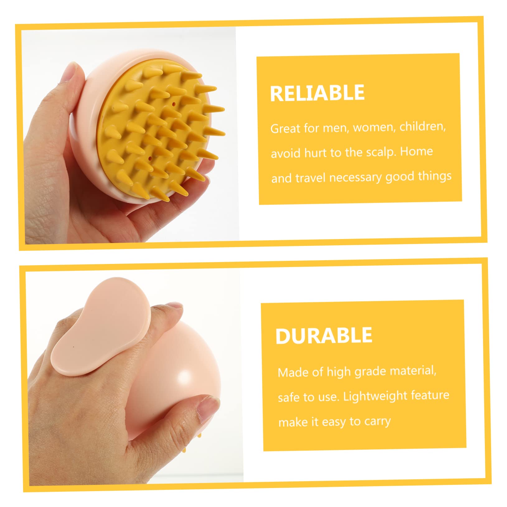 FRCOLOR 6 Piezas Champú Cepillo De Masaje Cepillo Del Cuero Cabelludo De Exfoliación Del Cuero Cabelludo Masajeador Diario Del o Accesorios De Masaje Depurador De
