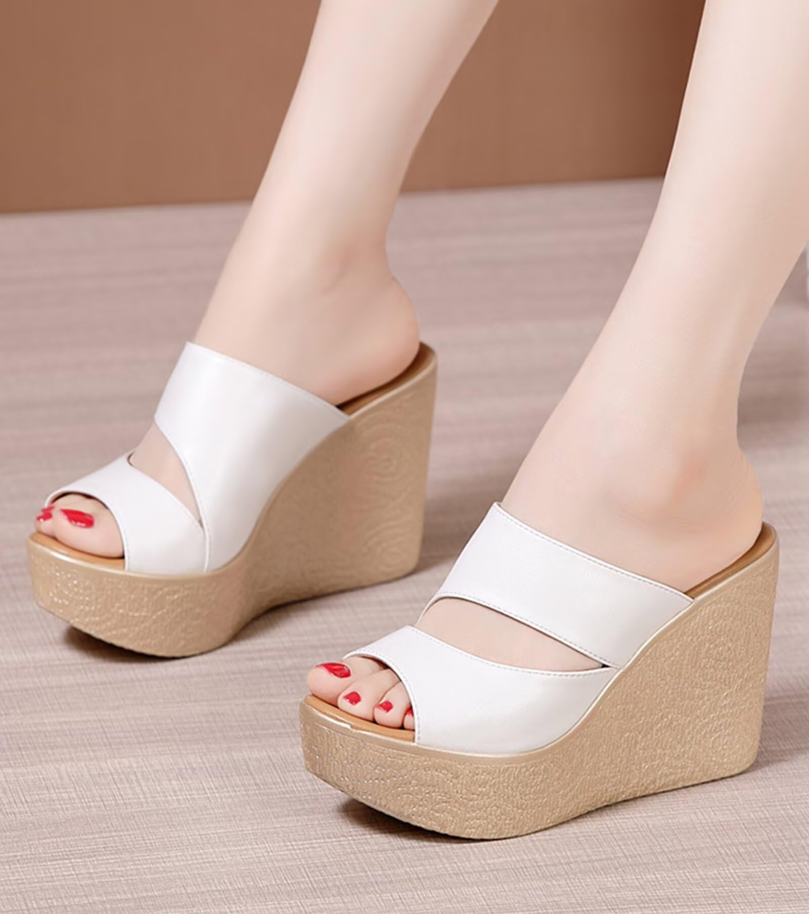 HNVAVQ Sandali Donna Comodi Zeppa con Plateau Scarpe Estivi Tacco Alto 11CM