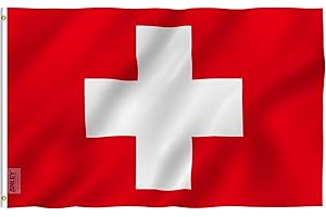 Anley Fly Breeze 3x5 Foot Switzerland Flag: Vibrant Colors, Fade-Resistant