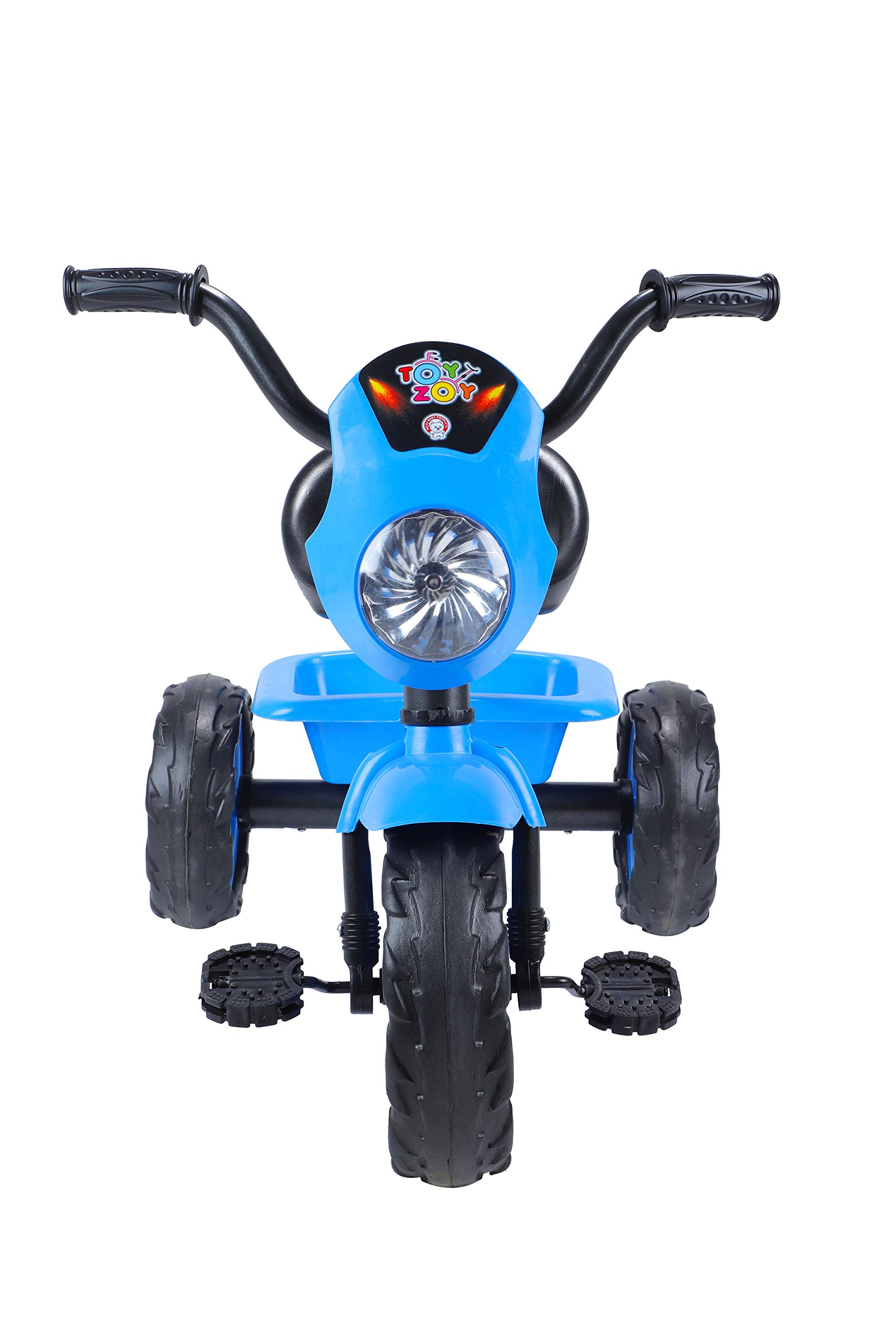 JoyRide Three Wheels Pedal Buggy,Kids Trikes with Front and Rear Basket,Baby Walker Push Bike for Boys Girls,Suitable for Kids Over 18 Months-5 Years Old (Blue) 1