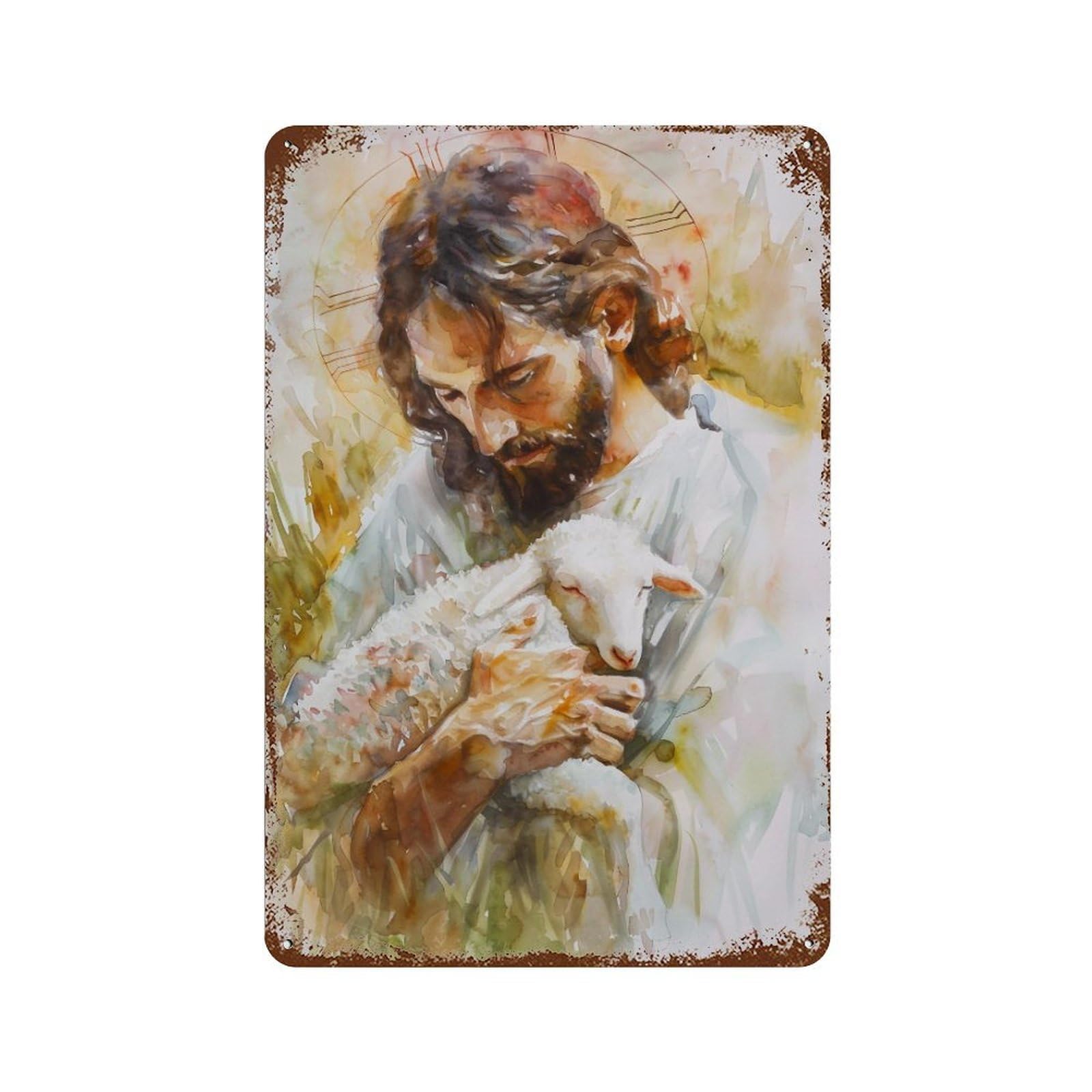 YHGERTKU The Good Shepherd 1 01 Wall Art Retro Iron Vintage Metal Tin Sign Poster Modern Decor for Living Rooms Gift 30x20cm