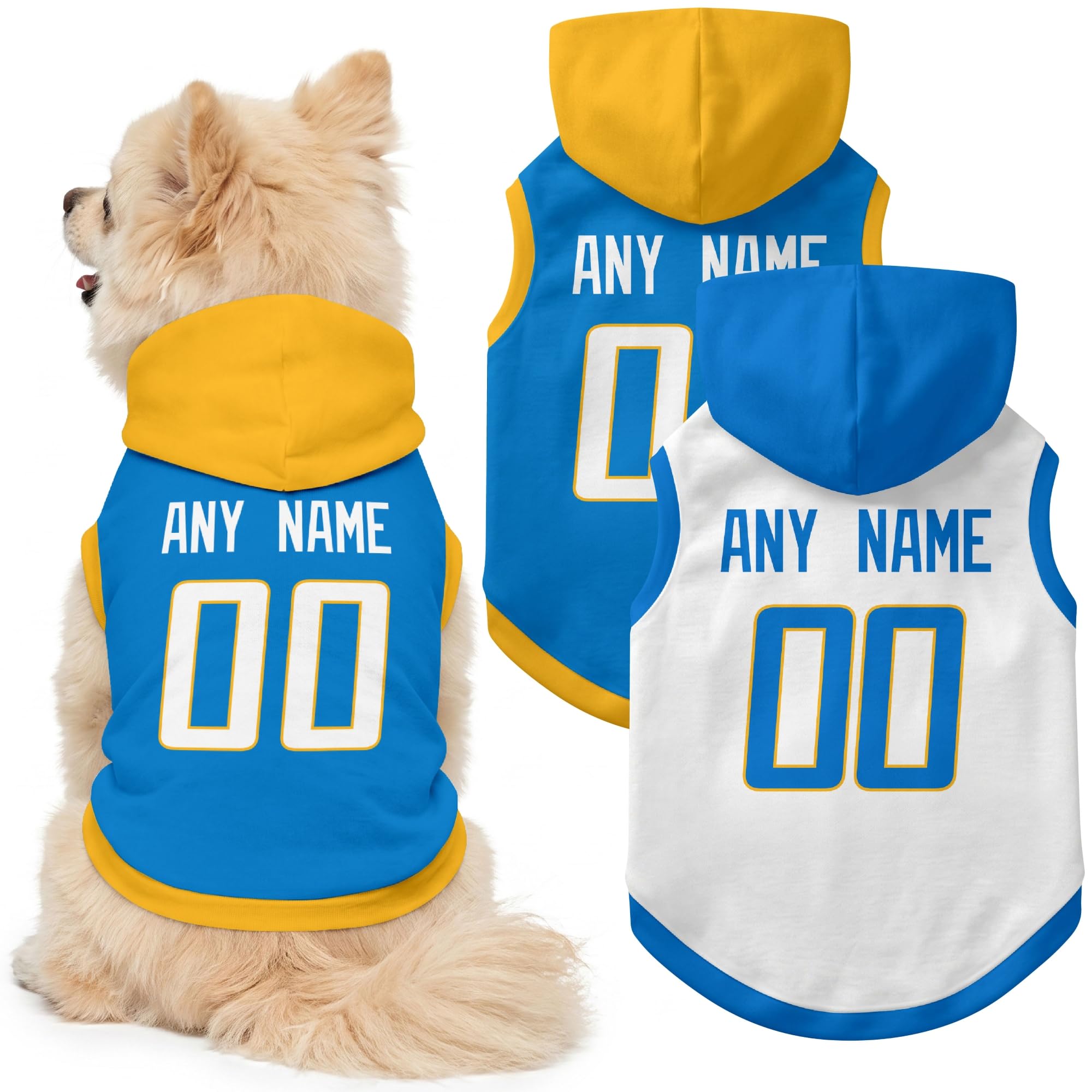 Los Angeles Dog Clothes Custom Jersey Style Dog Hoodie for Pet
